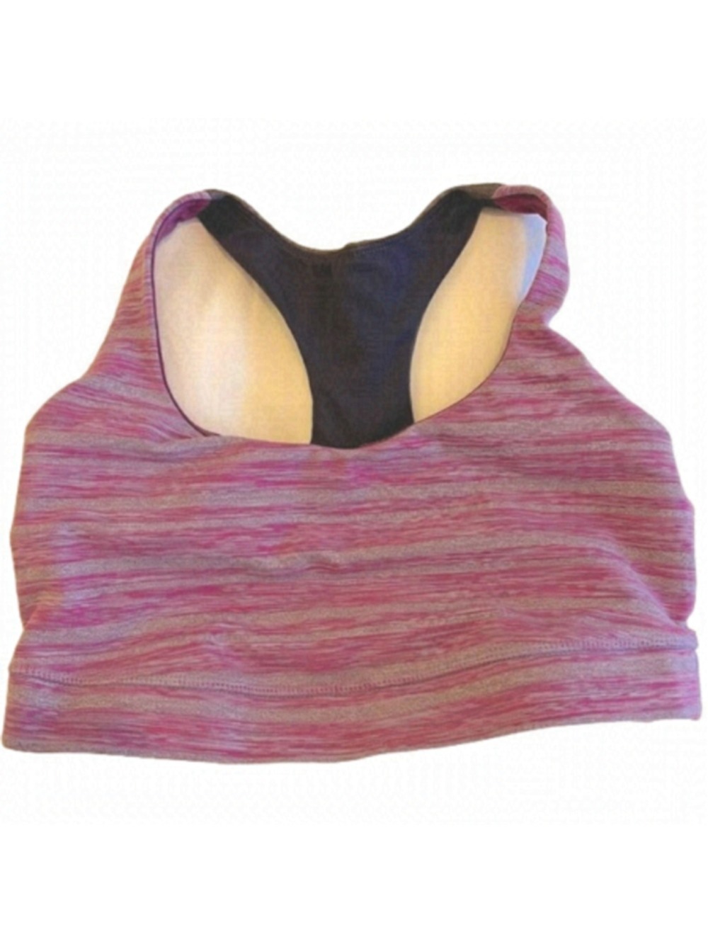 LULULEMON 50 Rep Bra in Heathered Grey And Purple, Size 8